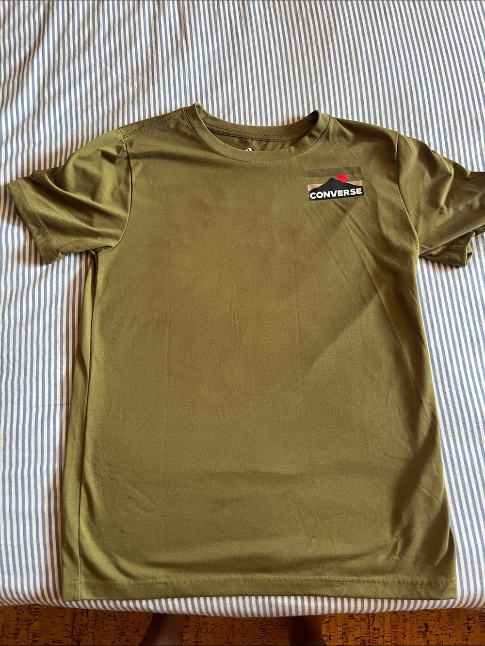 Converse Olive Green Short-Sleeve Logo Tee